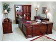 6 pc Cherry Office Set Computer L Desk Boocases File