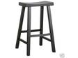 Carolina Cottage 30-Inch Saddle Seat Stool,  Antique Bla