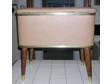Eames Era Vinyl Sewing Stool/ Storage Box