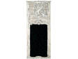 French Louis Xv Style Painted and Carved Wood Trumeau Mirror