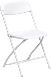 White Poly Folding Chair Available at Folding Chairs Tables Discount