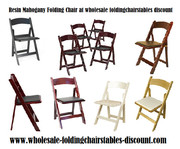 Resin Mahogany Folding Chair at wholesale foldingchairstables discount