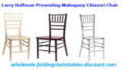 Larry Hoffman Presenting Mahogany Chiavari Chair
