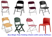 Buy Biege Poly Folding Chairs with Larry Hoffman