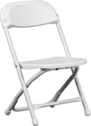 White Kids Folding Chair by Larry Hoffman Chair