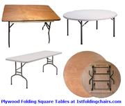 Plywood Folding Square Tables at 1stfoldingchairs.com